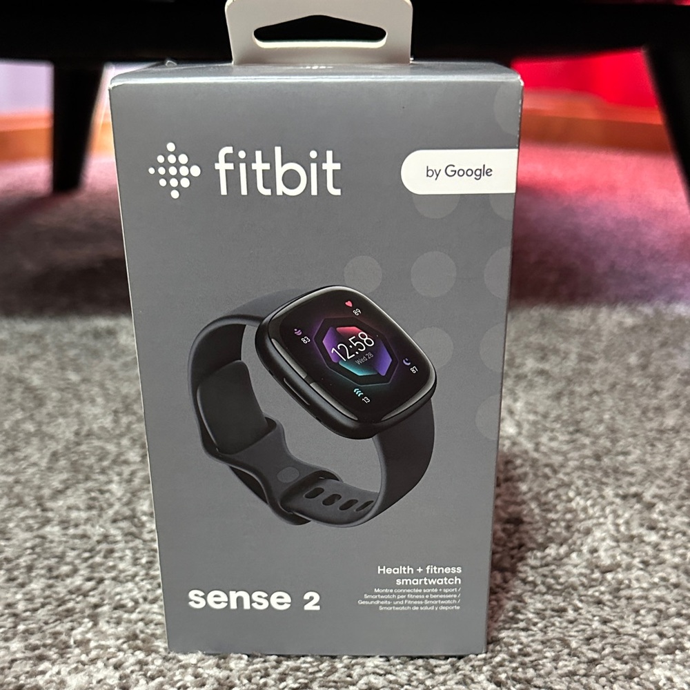 Fitbit Sense 2 Midnight Black Smartwatch NWT